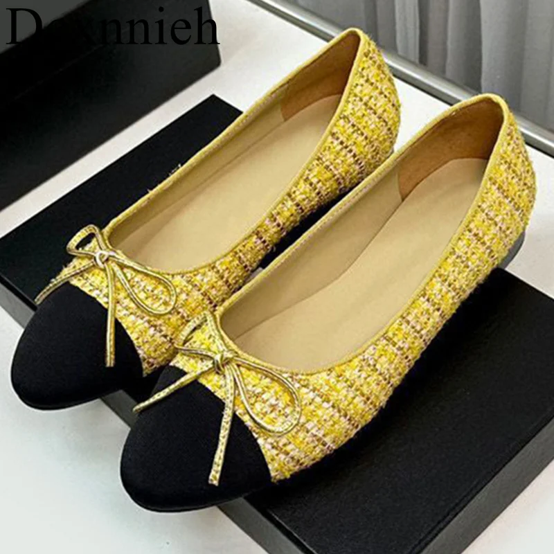 New Mixed Color Flat Heels Single Shoes Women's Butterfly-knot Decor Ballet Shoes Spring Autumn Shallow Mouth Mary Jane Shoes
New Mixed Color Flat Heels Single Shoes Women's Butterfly-knot Decor Ballet Shoes Spring Autumn Shallow Mouth Mary Jane Shoes