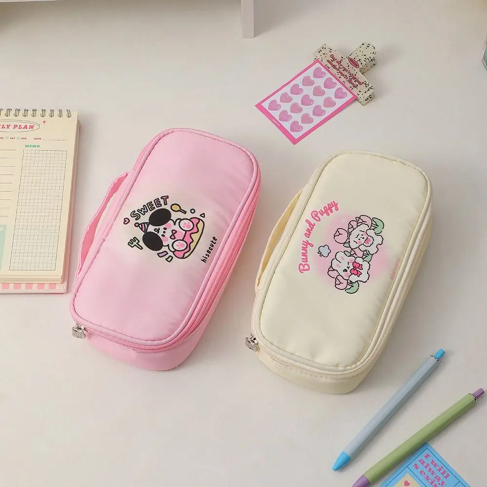 Stationery Holder Cartoon Girls Pencil Bag Desktop Storage Large Capacity Pencil Storage Bag Zipper Bunny and Puppy
Stationery Holder Cartoon Girls Pencil Bag Desktop Storage Large Capacity Pencil Storage Bag Zipper Bunny and Puppy