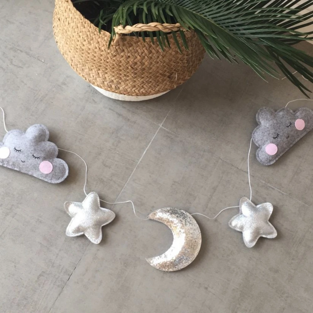 Baby Room Deco Nordic Stars Moon String Party Banner Tent Bed Bunting Ornament Bumper Boys Girls Room Hanging Wall Decoration
Baby Room Deco Nordic Stars Moon String Party Banner Tent Bed Bunting Ornament Bumper Boys Girls Room Hanging Wall Decoration