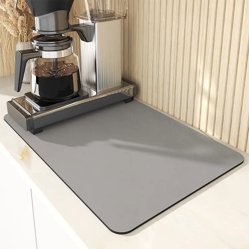Ultra Water Absorbent Microfiber Dish Drying Mat Quick Slip Resistant Insulation Pad Sink Dishes Placemat Kitchen Accessories 
Ultra Water Absorbent Microfiber Dish Drying Mat Quick Slip Resistant Insulation Pad Sink Dishes Placemat Kitchen Accessories