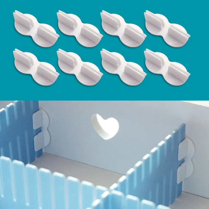 10PCS Drawer Partition Accessories Extension Buckle Fixed Clip Drawer Diy Storage Clapboard Divider Sock Underwear Organizer
10PCS Drawer Partition Accessories Extension Buckle Fixed Clip Drawer Diy Storage Clapboard Divider Sock Underwear Organizer