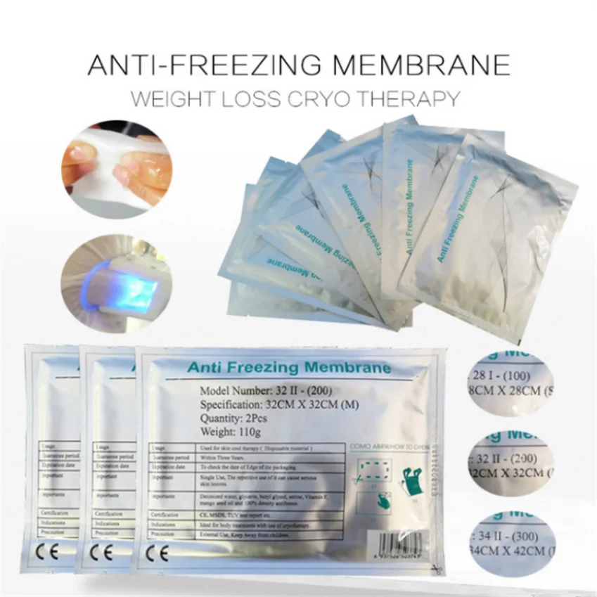 

Anti-Freeze Membrane For Cavitation Rf Equipment Cryo Therapy Vacuum Cellulite Reduction Lipolaser Slimming Cryotherapy Weight