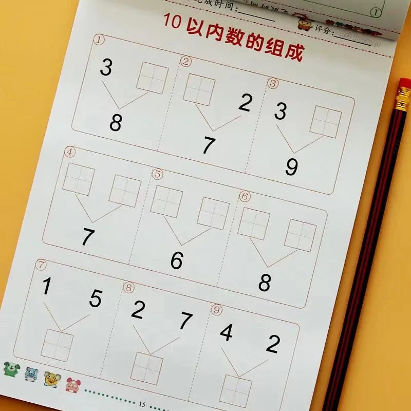 Free Shipping Book for Children Early Education Within 10/20 Addition Chinese Copybook For Calligraphy Math Montessori Toy
Free Shipping Book for Children Early Education Within 10/20 Addition Chinese Copybook For Calligraphy Math Montessori Toy