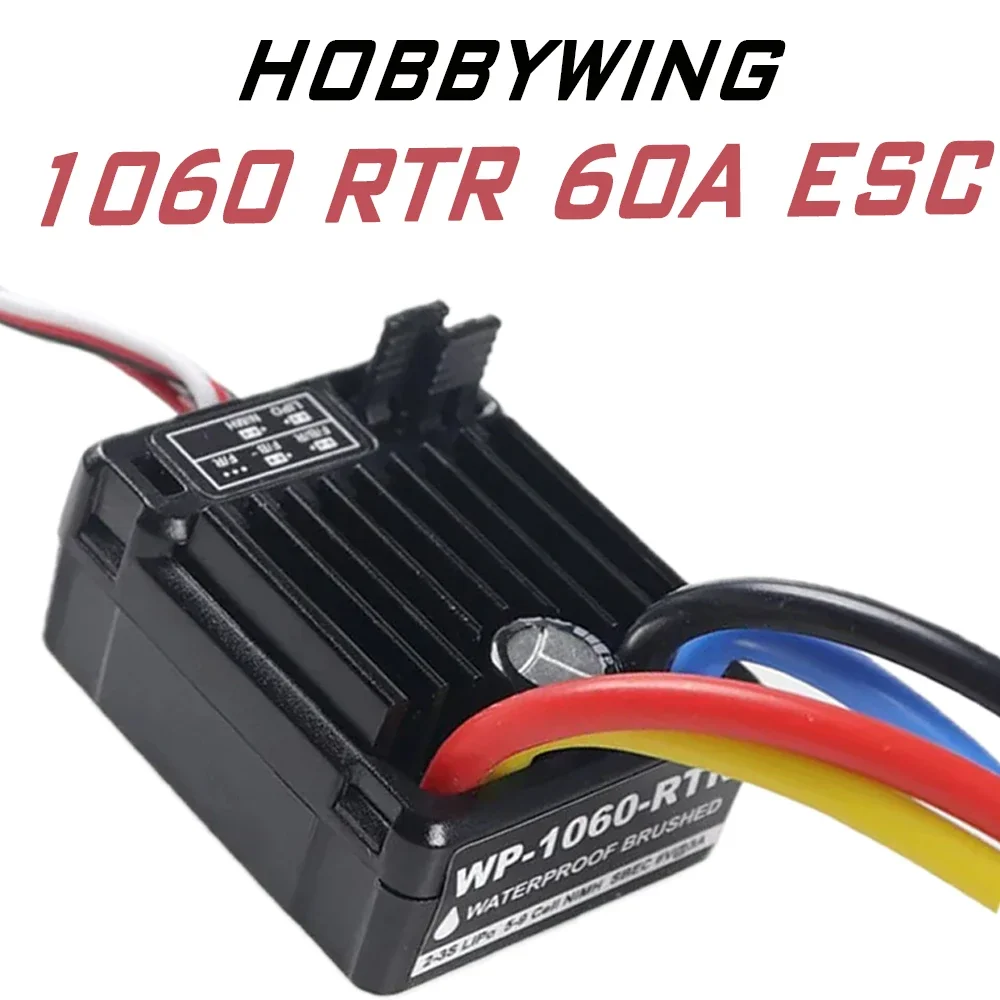 Щеточный электронный регулятор скорости HobbyWing 1060 quirun RTR 60A ESC для радиоуправляемого автомобиля 1:10 Axial SCX10
Щеточный электронный регулятор скорости HobbyWing 1060 quirun RTR 60A ESC для радиоуправляемого автомобиля 1:10 Axial SCX10