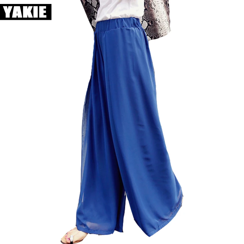 clothes 6XL Women chiffon Wide Leg Pants Capris Summer Leggings black blue Ladies trousers Loose Pants Pantlone Femme 2022
clothes 6XL Women chiffon Wide Leg Pants Capris Summer Leggings black blue Ladies trousers Loose Pants Pantlone Femme 2022