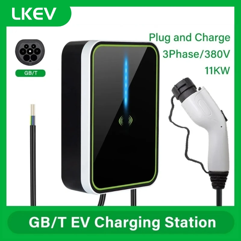 

Wall-mounted EV Car Charger GB/T 16A 11KW 3 Phase 380V Electric Vehicle Charging Station for Home Use