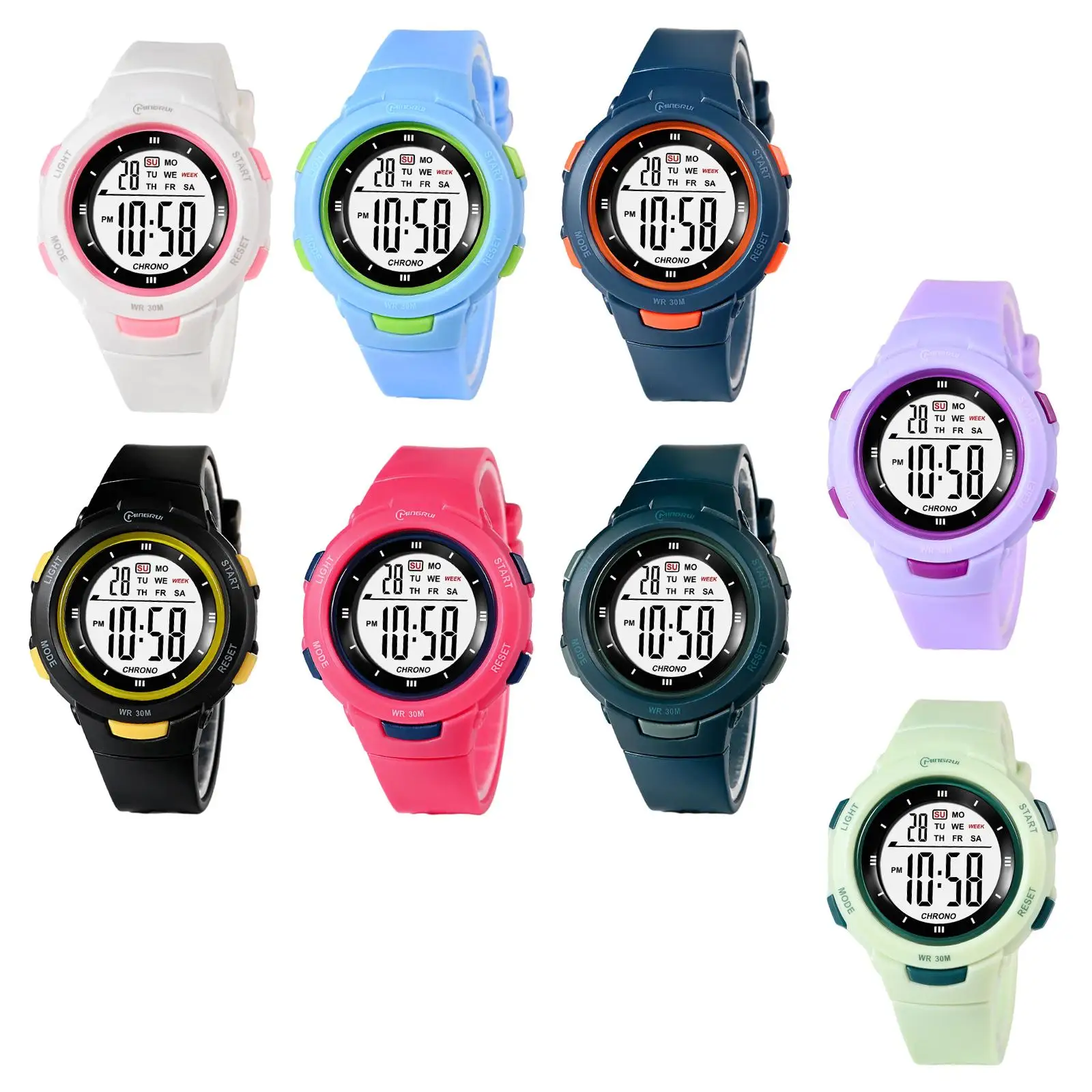 Boys Girls Digital Watch Outdoor Waterproof Electronic Watches Wrist Watch with Alarm Multi Function
Boys Girls Digital Watch Outdoor Waterproof Electronic Watches Wrist Watch with Alarm Multi Function