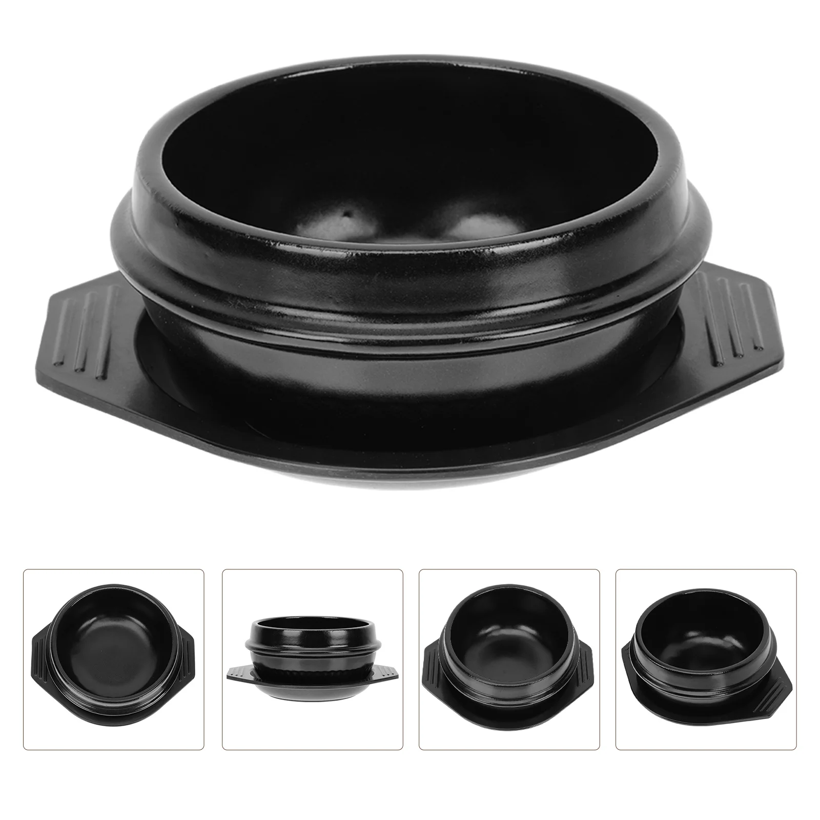 

Korean Miso Soup Pot Ceramic Casseroles Stainless Steel Cookware Saucepan Bibimbap Ceramics Home with Tray Cooking Stew