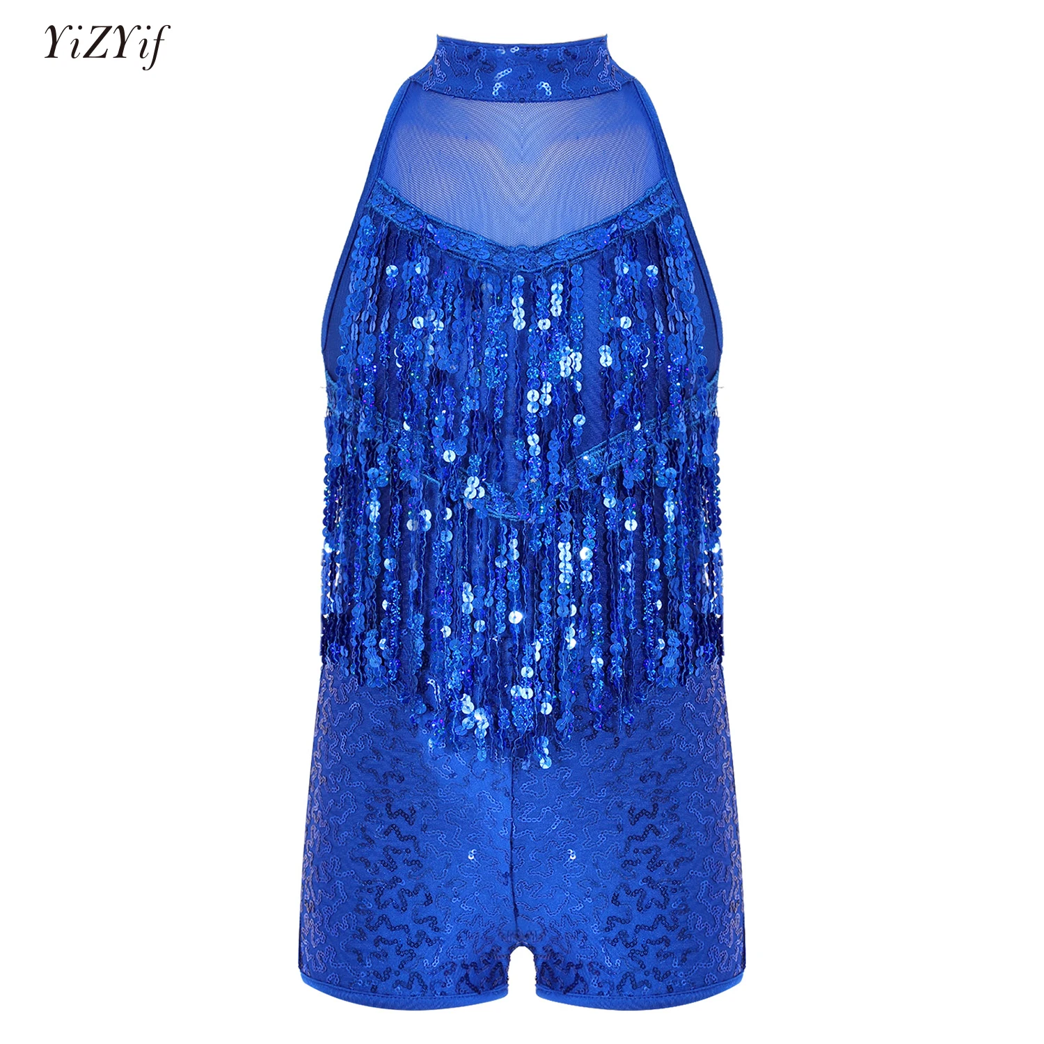 Kids Girls Ballet Dance Leotard Sleeveless Shiny Sequins Tassel Bodysuit Costume for Latin Modern Jazz Dancing Stage Performance
Kids Girls Ballet Dance Leotard Sleeveless Shiny Sequins Tassel Bodysuit Costume for Latin Modern Jazz Dancing Stage Performance