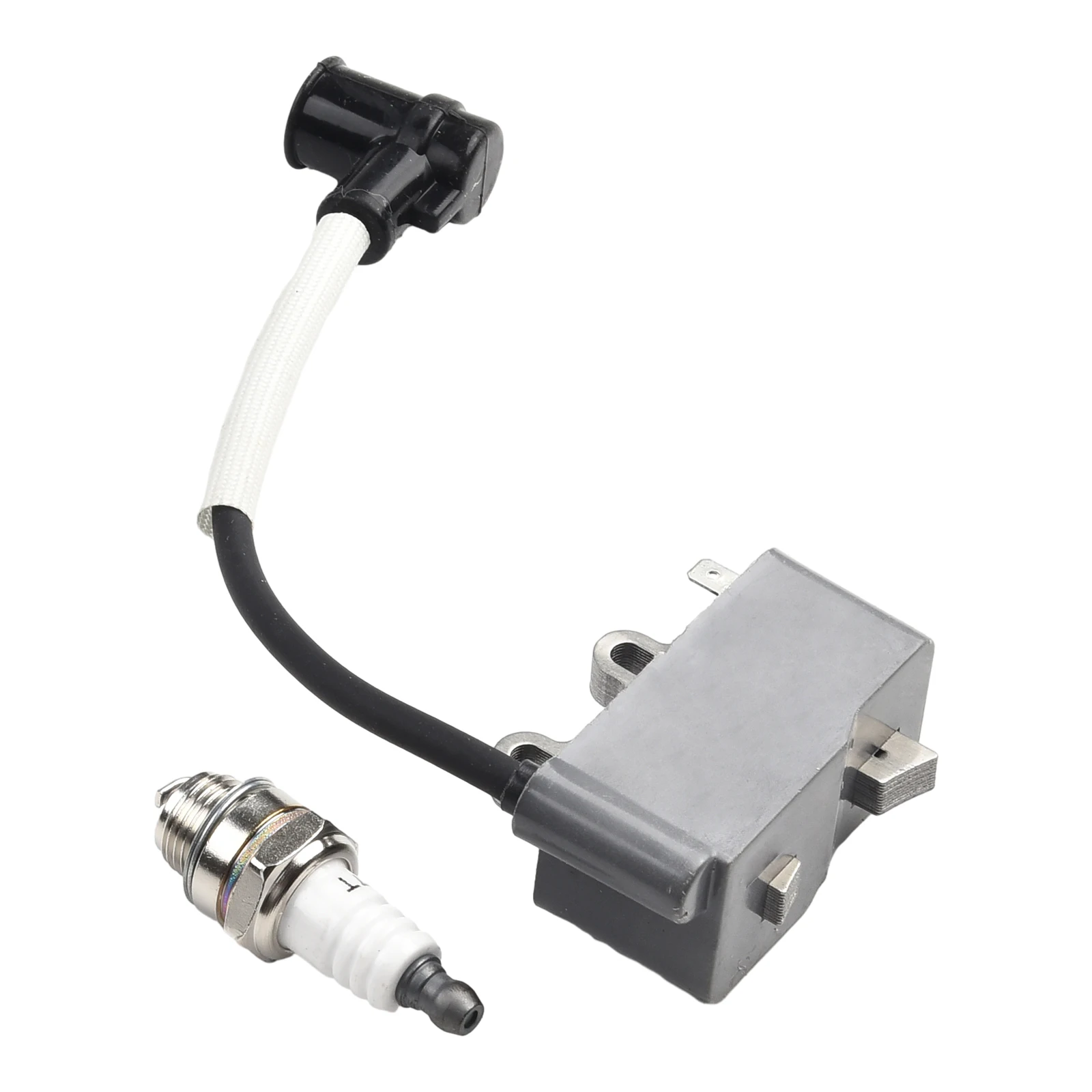 Trimmer Spare Parts Ignition Coil Ignition Coil Plug A41100013 A411000131 Alloy Black And Silver 1PC Brand New
Trimmer Spare Parts Ignition Coil Ignition Coil Plug A41100013 A411000131 Alloy Black And Silver 1PC Brand New