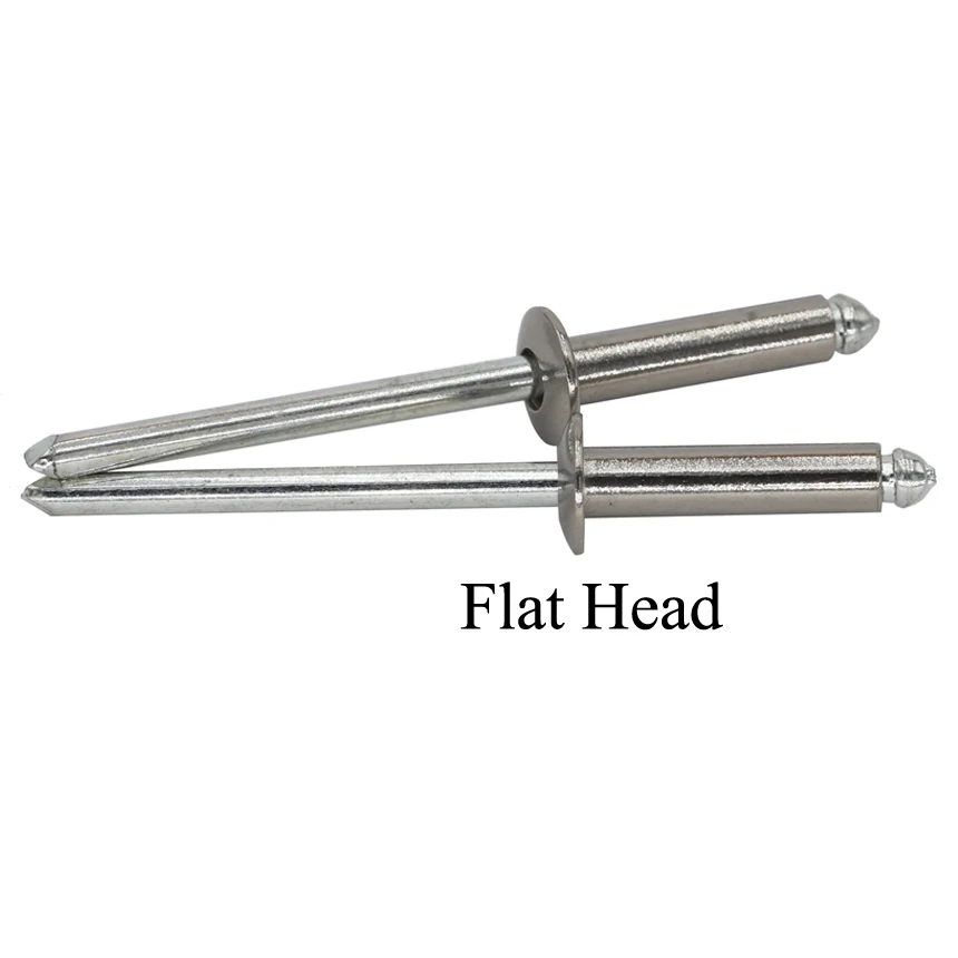 

M3.2 M4 M3.2*10 M3.2*10 M4*8 4x8 304 Stainless Steel 304ss DIN7337 Self-Plugging Pull Nail POP Round Flat Head Blind Rivet