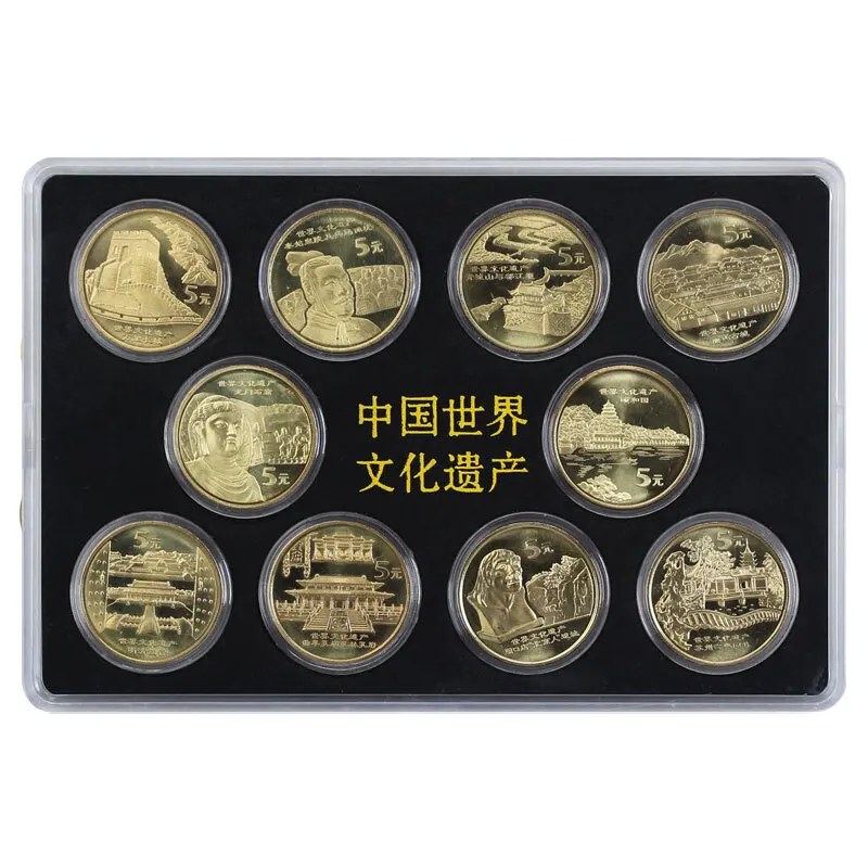 10pcs Commemorative Coins of China's World Cultural Heritage 100% original Great Wall Old Summer Palace
10pcs Commemorative Coins of China's World Cultural Heritage 100% original Great Wall Old Summer Palace