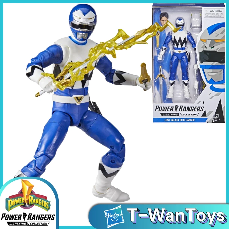 

Hasbro Power Rangers Lightning Collection Lost Galaxy Blue Ranger 6-Inch Premium Collectible Action Figure, Toy with Accessories