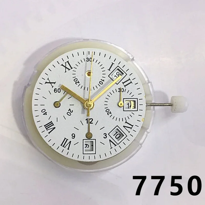 

New Shanghai 7750 Movement 7751 7753 Six Pin Single Calendar 9-Point Small Second Automatic Movement Watch Mouvement Accessories