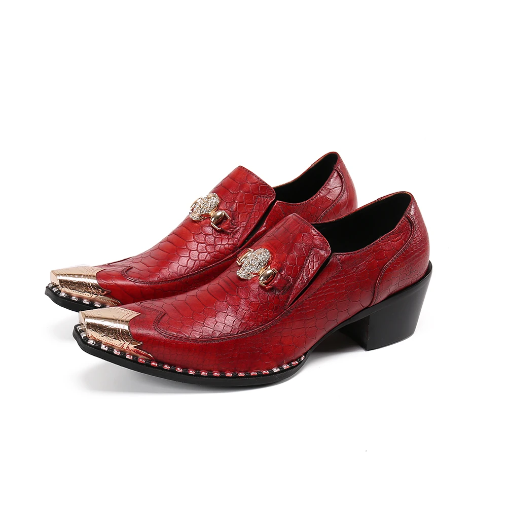 Winter Red Steel toed Men'S Shoes High Quality Dress Shoes Genuine Leather Slip on Wedding Shoes for men Size 47
Winter Red Steel toed Men'S Shoes High Quality Dress Shoes Genuine Leather Slip on Wedding Shoes for men Size 47