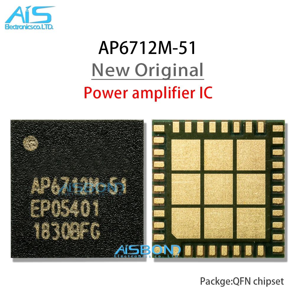 2Pcs/Lot AP6716M-21 AP6716M-51 PA IC For Mobile phone Power Amplifier IC AP6712M-31 AP6712M-51 AP6716M AP6712M Signal Module IC
2Pcs/Lot AP6716M-21 AP6716M-51 PA IC For Mobile phone Power Amplifier IC AP6712M-31 AP6712M-51 AP6716M AP6712M Signal Module IC