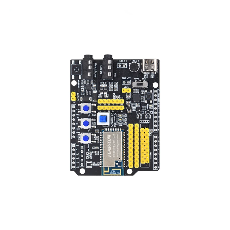 QCC3024/QCC3034/QCC5125 Bluetooth 5,1 аудио-модуль Arduino оценочная плата Pulg и Spielen
QCC3024/QCC3034/QCC5125 Bluetooth 5,1 аудио-модуль Arduino оценочная плата Pulg и Spielen