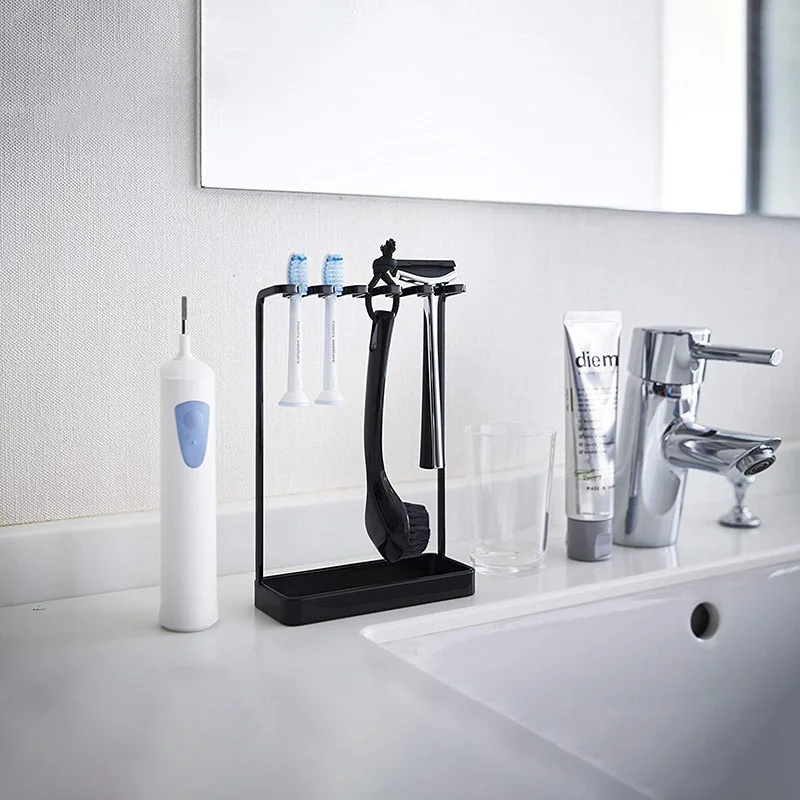 

Stand Type Metal Toothbrush Holder, Bathroom Hanger, Tooth Brush, Toothpaste Razor Organizers, Rack Stand, Bathroom Accessories