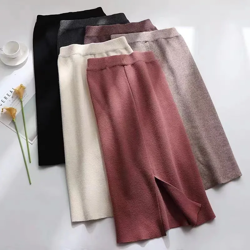 2023 Women Sweater Skirt Pencil Midi Knitted High Waist Winter Long Warm Knitting Split Bottom H859
2023 Women Sweater Skirt Pencil Midi Knitted High Waist Winter Long Warm Knitting Split Bottom H859