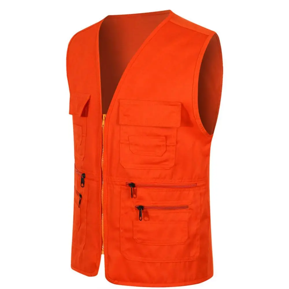 Solid Color Vest Jacket Unisex Multi-Pocket Waistcoat Work Fishing Photography Vest Jacket
Solid Color Vest Jacket Unisex Multi-Pocket Waistcoat Work Fishing Photography Vest Jacket