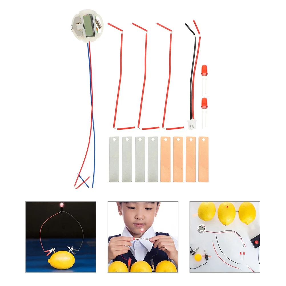 

2 Sets Fruit Experiment Supply Project Kit Science Toy for Students Potato School Making Electronic Clock Educational