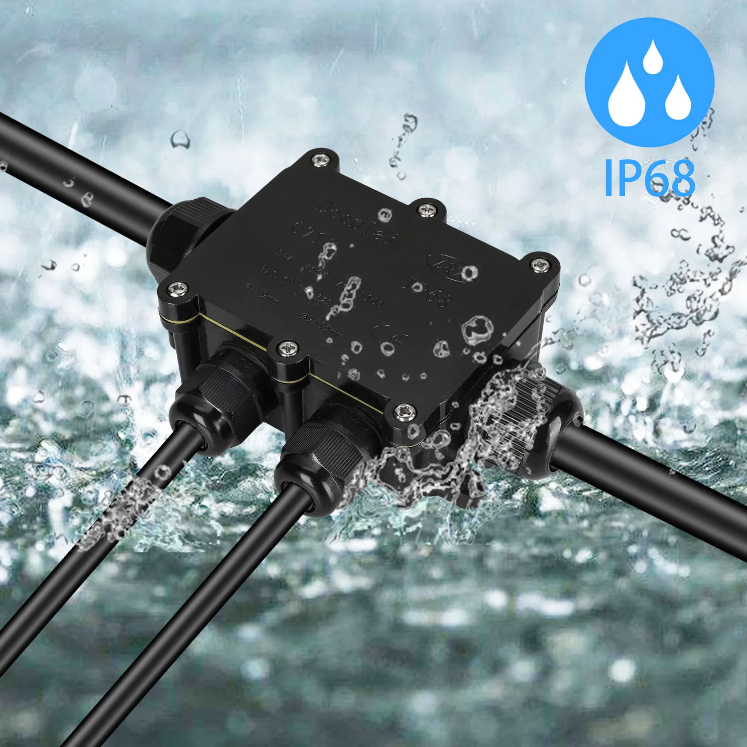 4 Wege Wasserdichte Abzweigdose Verteilerdose Anschlussdose IP68 450V 24A Electrical Equipment Supplies Accessories
4 Wege Wasserdichte Abzweigdose Verteilerdose Anschlussdose IP68 450V 24A Electrical Equipment Supplies Accessories