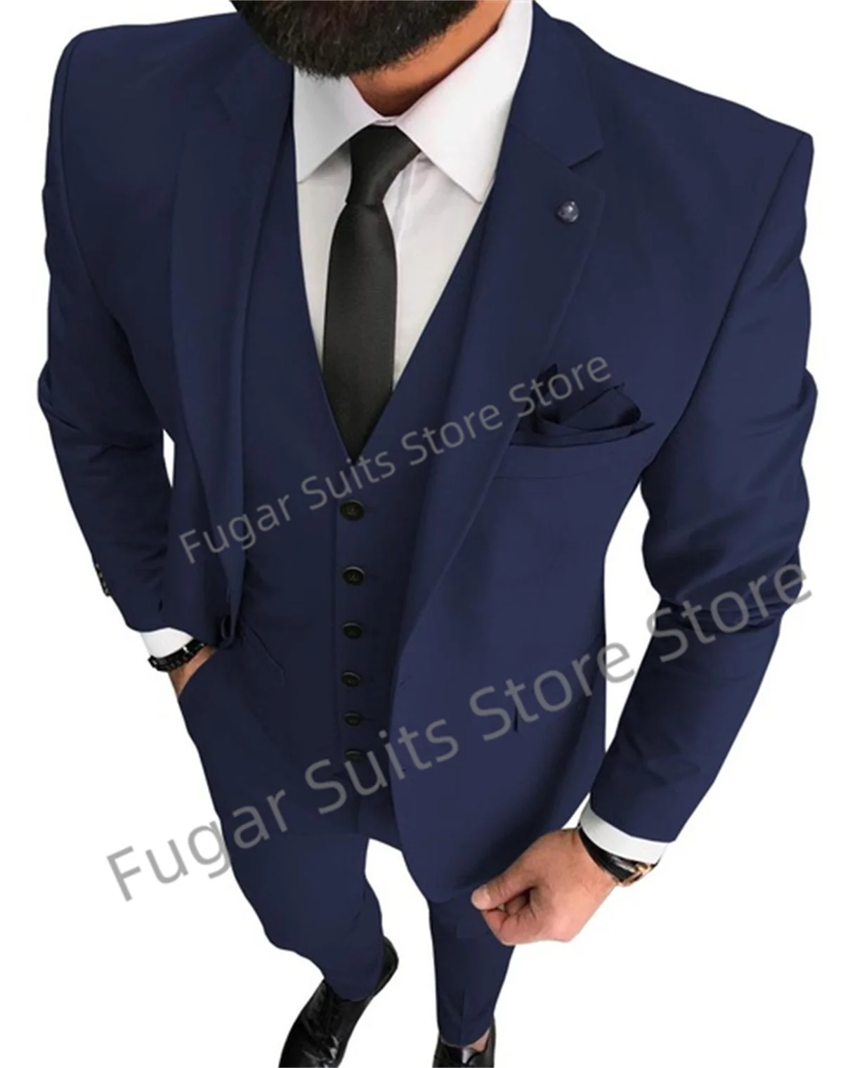 Business Mens Wedding Suit Slim Fit Single Breasted Groom Tuxedos Tailor Made 3 Pieces Jacket+Pant+Vest Trajes De Homber
Business Mens Wedding Suit Slim Fit Single Breasted Groom Tuxedos Tailor Made 3 Pieces Jacket+Pant+Vest Trajes De Homber