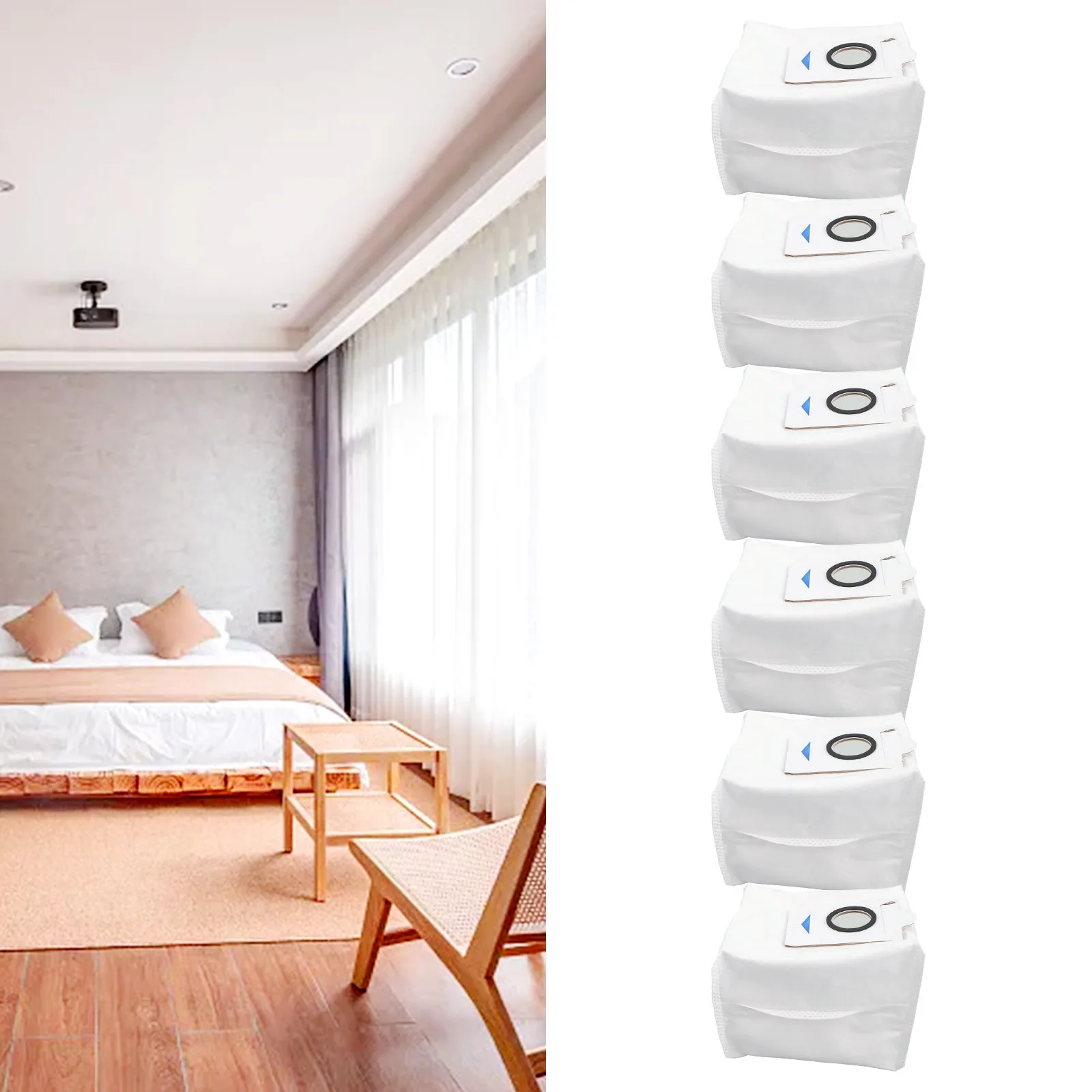 Durable 6Pcs Dust Bags Compatible with DDB030025 X2 Omni Robot Vacuum Cleaner Efficiently Empty Tank Without Dust Release
Durable 6Pcs Dust Bags Compatible with DDB030025 X2 Omni Robot Vacuum Cleaner Efficiently Empty Tank Without Dust Release
