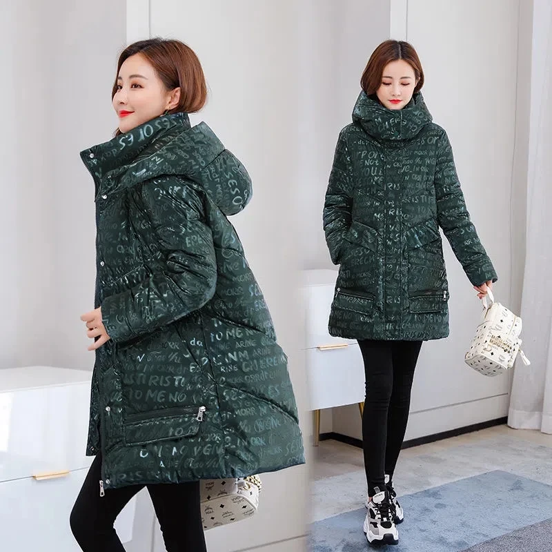 Parkas Women 2022 Autumn Winter New Fashion Loose Warm Padded Coat Female Large Size Hooded Printing Long Down Cotton Jacket
Parkas Women 2022 Autumn Winter New Fashion Loose Warm Padded Coat Female Large Size Hooded Printing Long Down Cotton Jacket