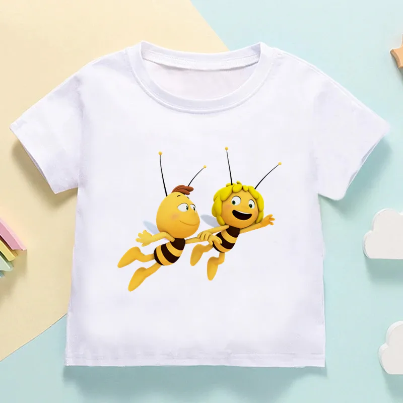 Hot Sale Little Bee Maya Print Funny Kids T shirt Girls Summer Tops Cute Baby Boys Clothes Cartoon Children Short Sleeve T-shirt
Hot Sale Little Bee Maya Print Funny Kids T shirt Girls Summer Tops Cute Baby Boys Clothes Cartoon Children Short Sleeve T-shirt