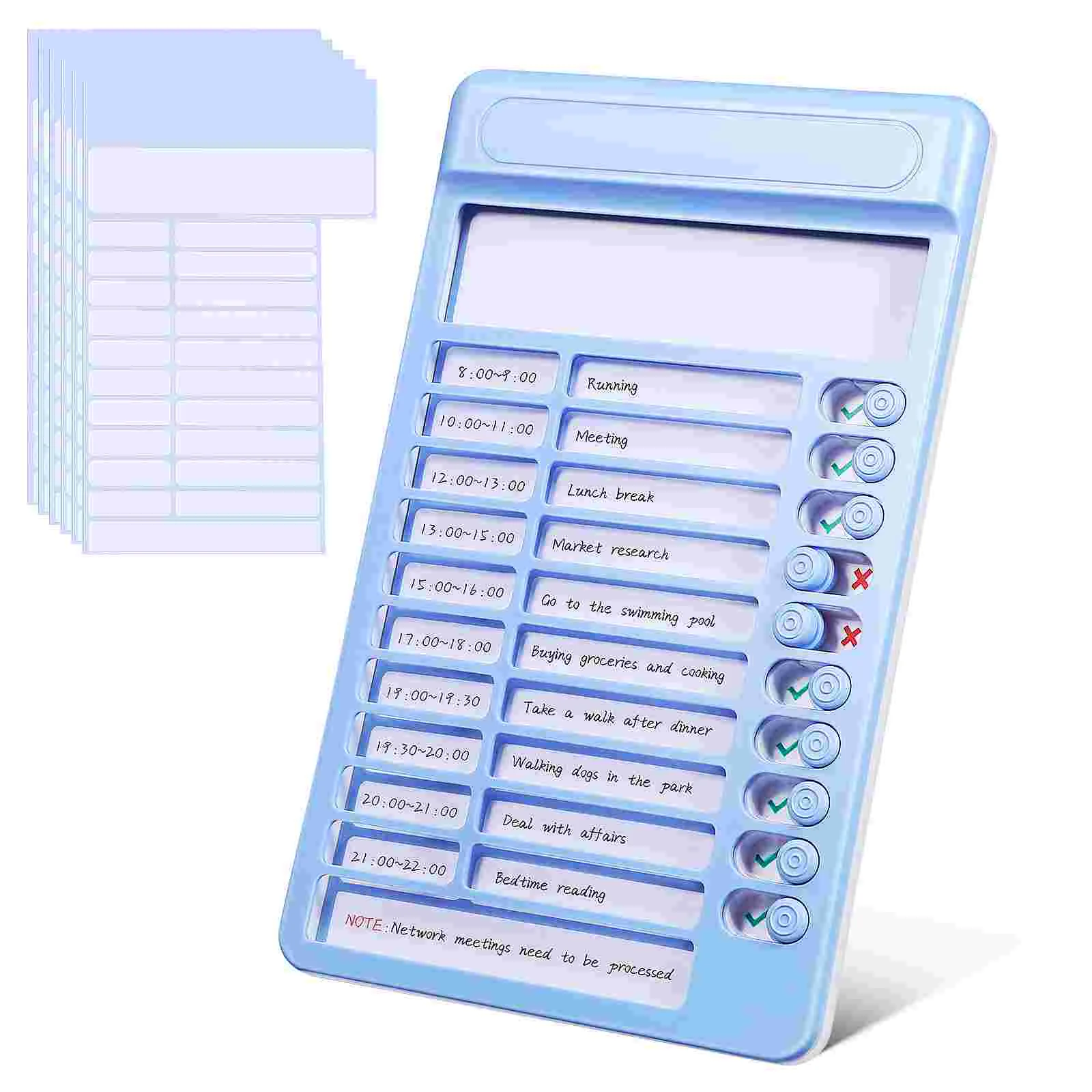 

Self-discipline Checker To Do List Pad Reminder Chart Routine Chore Punch Card Visual Schedule