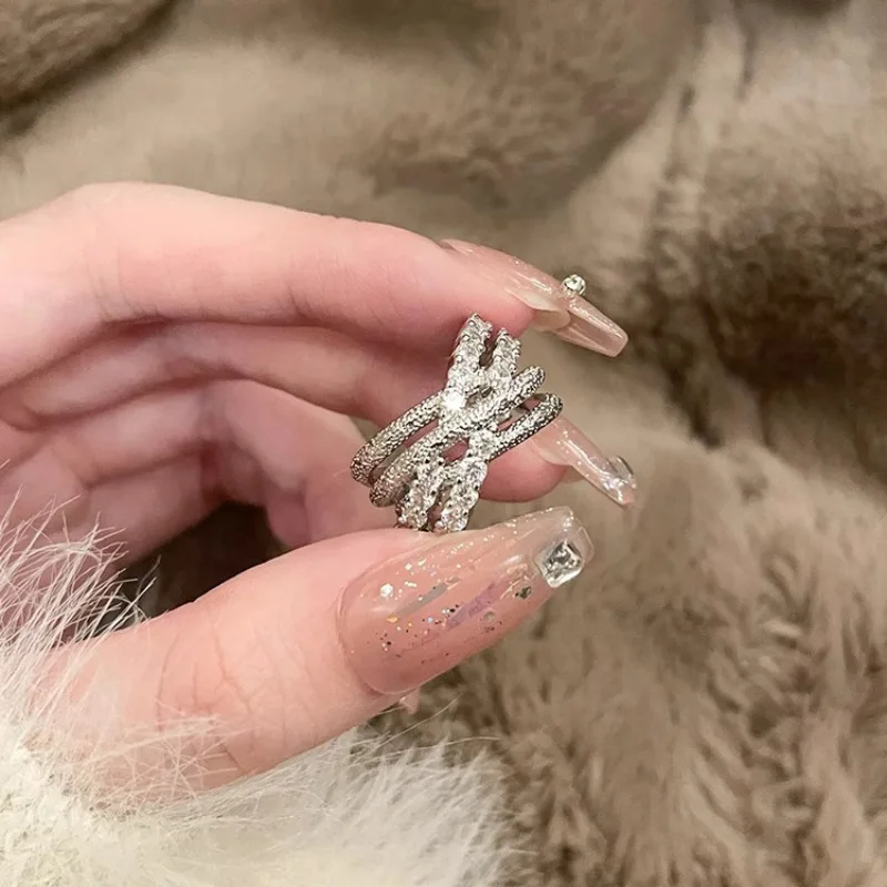 New Arrival 925 Sterling Silve Zircon Frosted Ring for Women Girl Birthday Gift Overlapping Texture Wide Jewelry Dropshipping
New Arrival 925 Sterling Silve Zircon Frosted Ring for Women Girl Birthday Gift Overlapping Texture Wide Jewelry Dropshipping