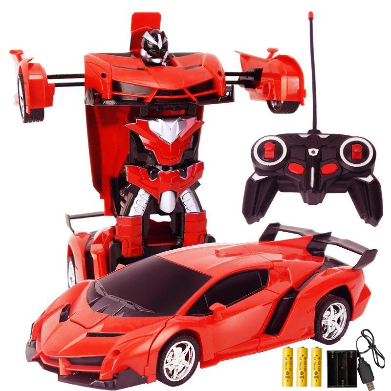 1:18 RC Car Toy 2 in 1 Transformation Robots Sports Car Model One-key Deformation Remote Control Car Toys Gifts for Children E03
1:18 RC Car Toy 2 in 1 Transformation Robots Sports Car Model One-key Deformation Remote Control Car Toys Gifts for Children E03