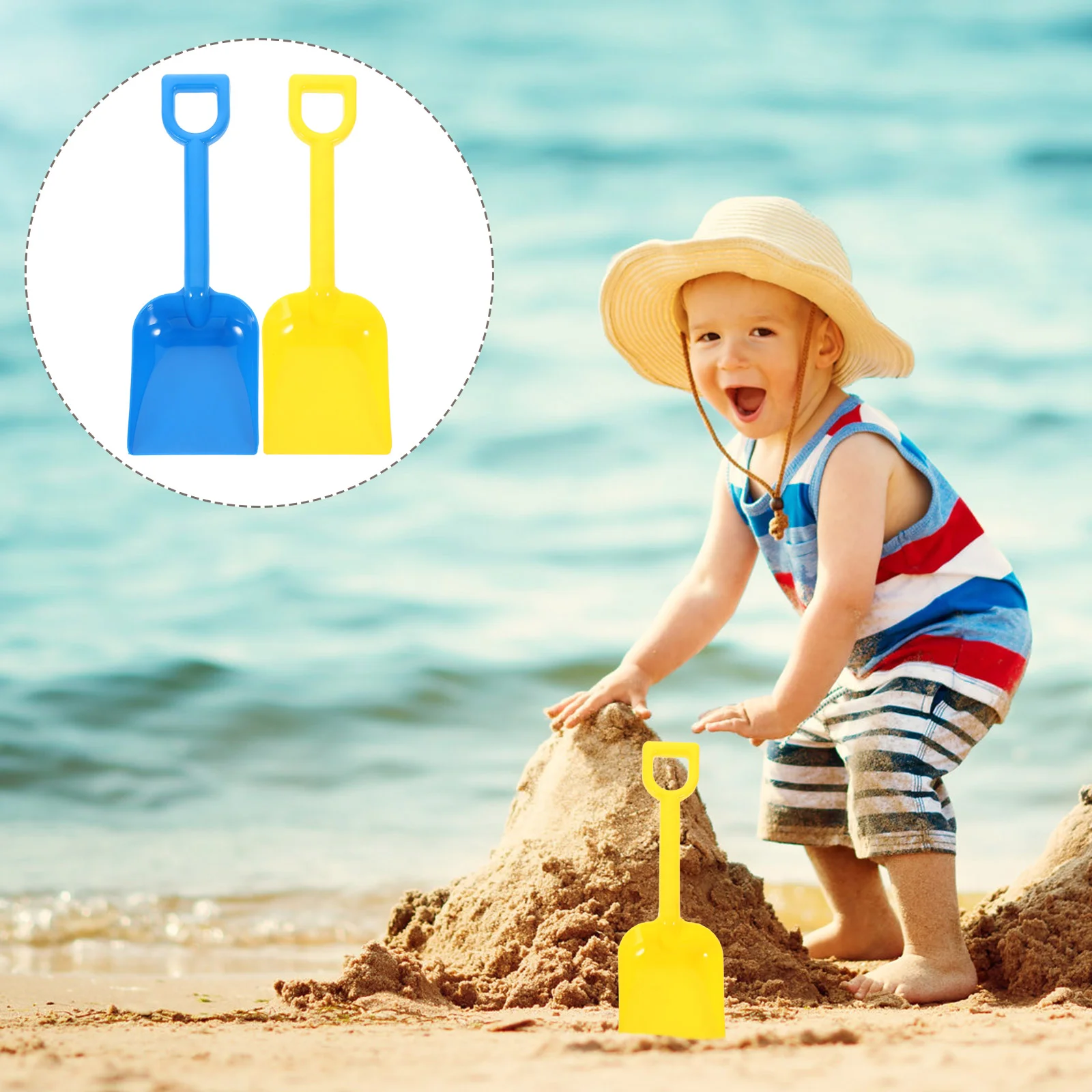 

Песочные пляжные игрушки, детский пластиковый набор для копания, лопатка для песка, лопатка для летней игры на открытом воздухе, лопаты для снега, игрушки (случайный цвет)
