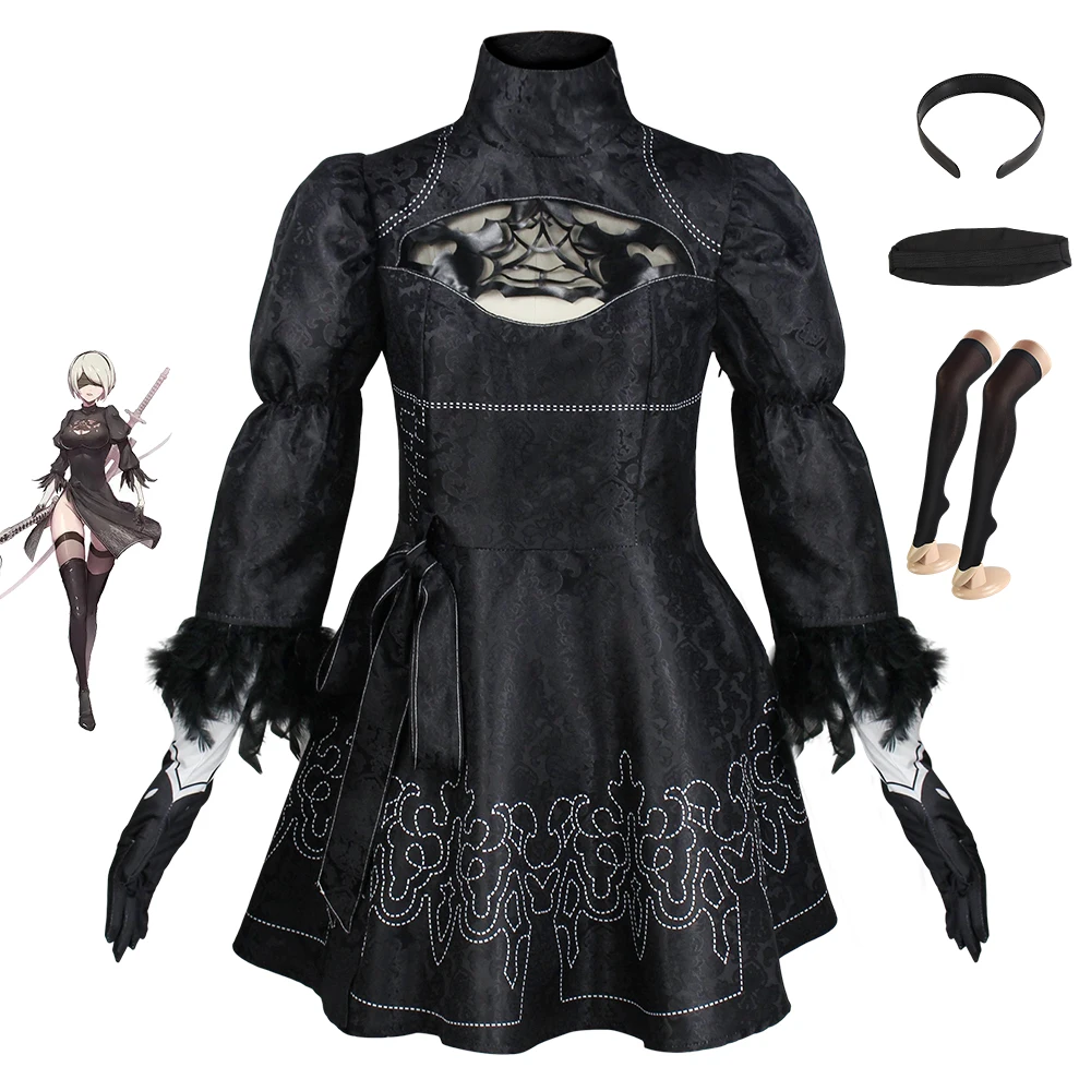 Game NieR Automata 2B Cosplay Costume Dress Yorha 2B Outfit Uniform Adult Women Girls Halloween Carnival Suit
Game NieR Automata 2B Cosplay Costume Dress Yorha 2B Outfit Uniform Adult Women Girls Halloween Carnival Suit