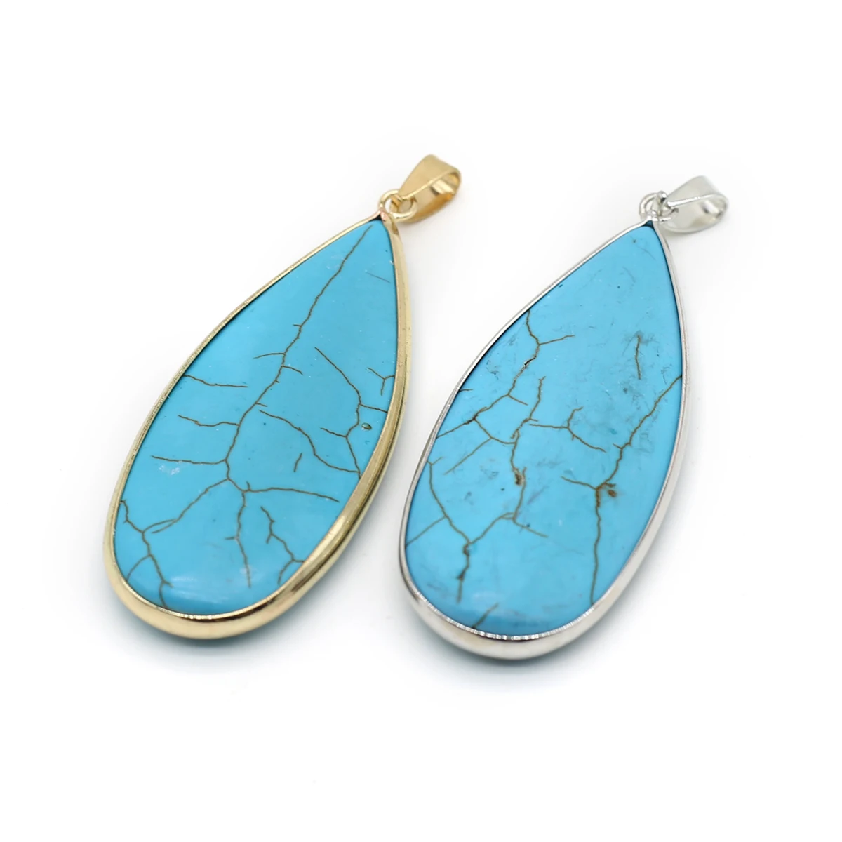 Natural Stone Pendant Blue Turquoise Water Drip Gemstone Exquisite Charm for Jewelry Making DIY Necklace Earrings Accessories
Natural Stone Pendant Blue Turquoise Water Drip Gemstone Exquisite Charm for Jewelry Making DIY Necklace Earrings Accessories