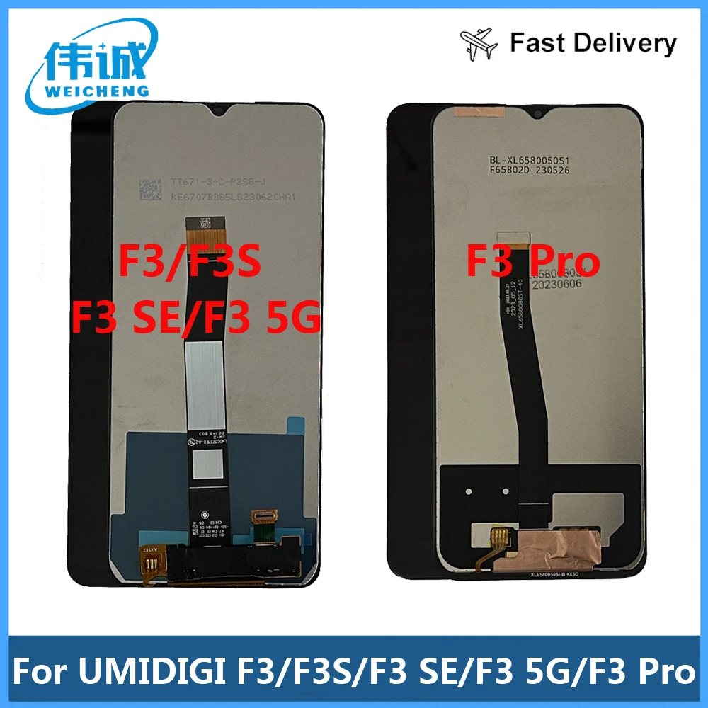 

For UMIDIGI F3 Pro LCD Display + Touch Screen Replacement For UMIDIGI F3 F3S LCD UMIDIGI F3 SE LCD Display Repair Parts + Glue