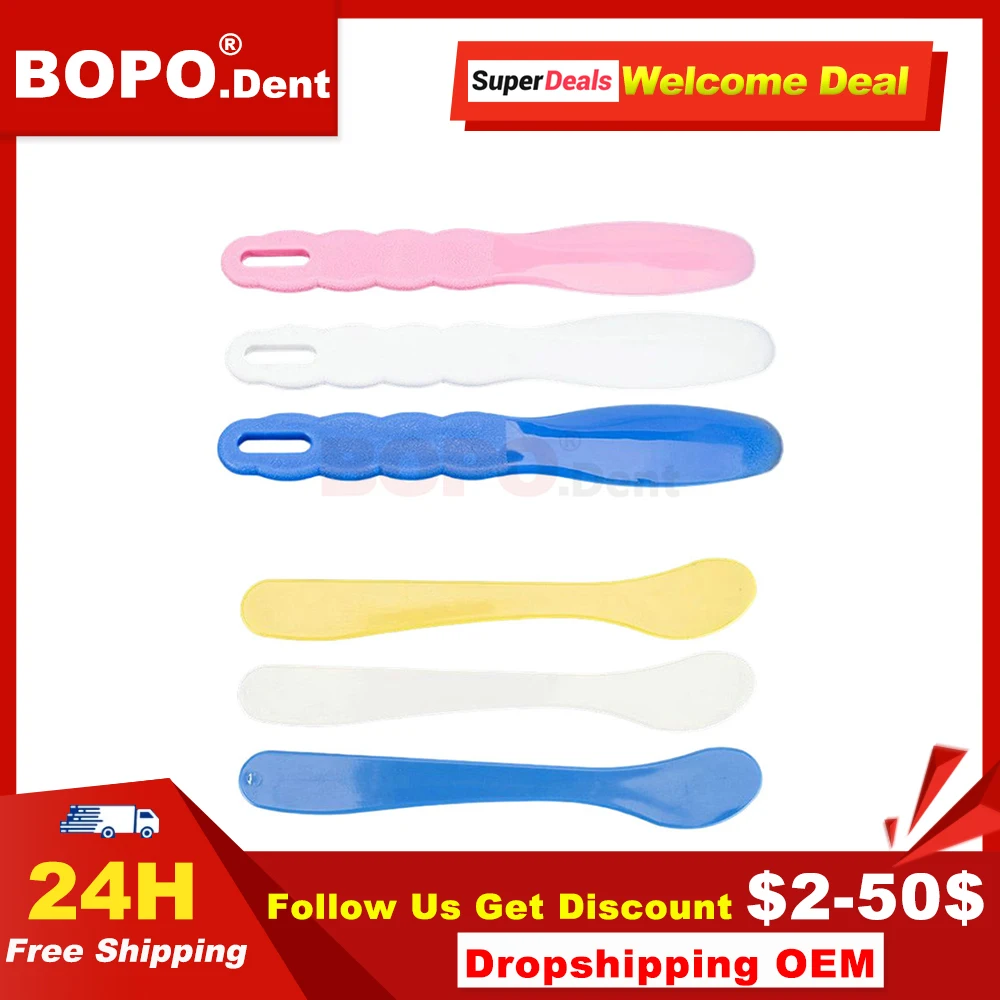 

Plastic Mixing Knife Dental Disposable Plastic Spatulas Cement Powder Mold Material Dental Lab Tools Dentistry Materials