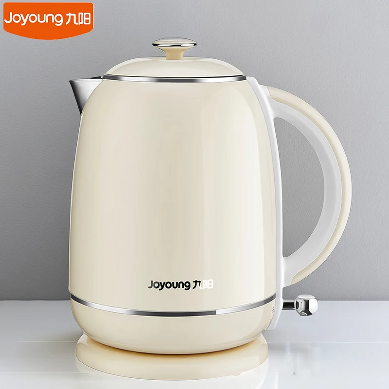 

Joyoung 220V Electric Kettle 1.5L 316 Stainless Steel Anti-Scale Teapot Coffee Pot 1500W Water Boiler Auto-Off Home Appliance