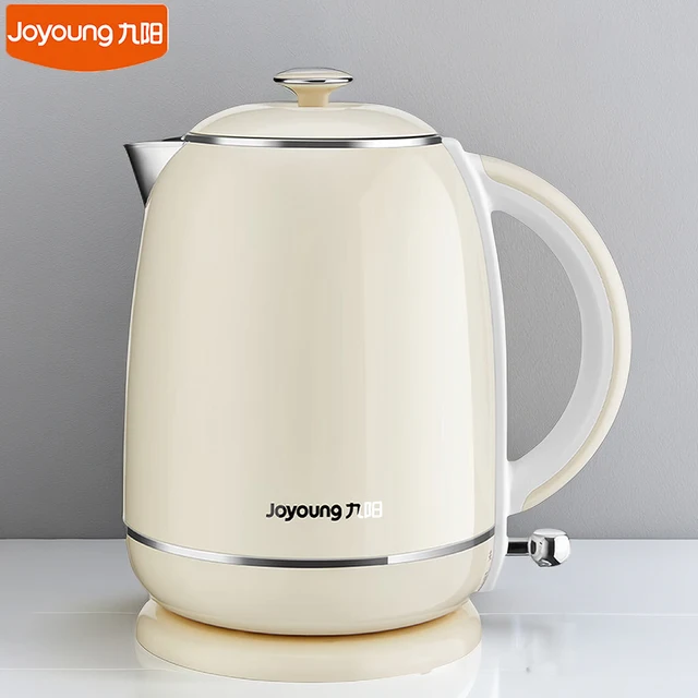 Joyoung-Bouilloire électrique en acier inoxydable 220, théière anti-échelle, cafetière, bomicrophone à eau, arrêt automatique, appareil ménager, 316 V, 1,5 L, 1500W 1