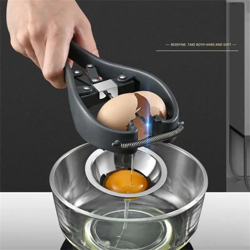 

Инструмент для открывания яиц, ручной многофункциональный резак для яиц из нержавеющей стали с отделителем белого желтка