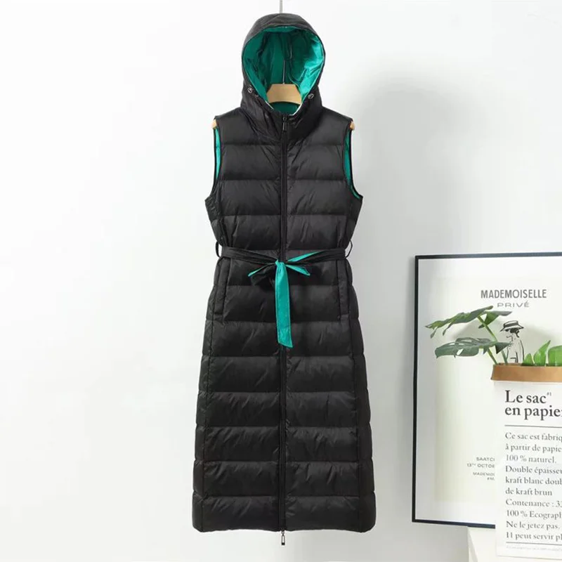 2023 New Cotton Padded Down Vest Waterproof Coat Women's Long Over Knee Hooded Sleeveless Jacket Winter Thicken Warm Outerwear
2023 New Cotton Padded Down Vest Waterproof Coat Women's Long Over Knee Hooded Sleeveless Jacket Winter Thicken Warm Outerwear