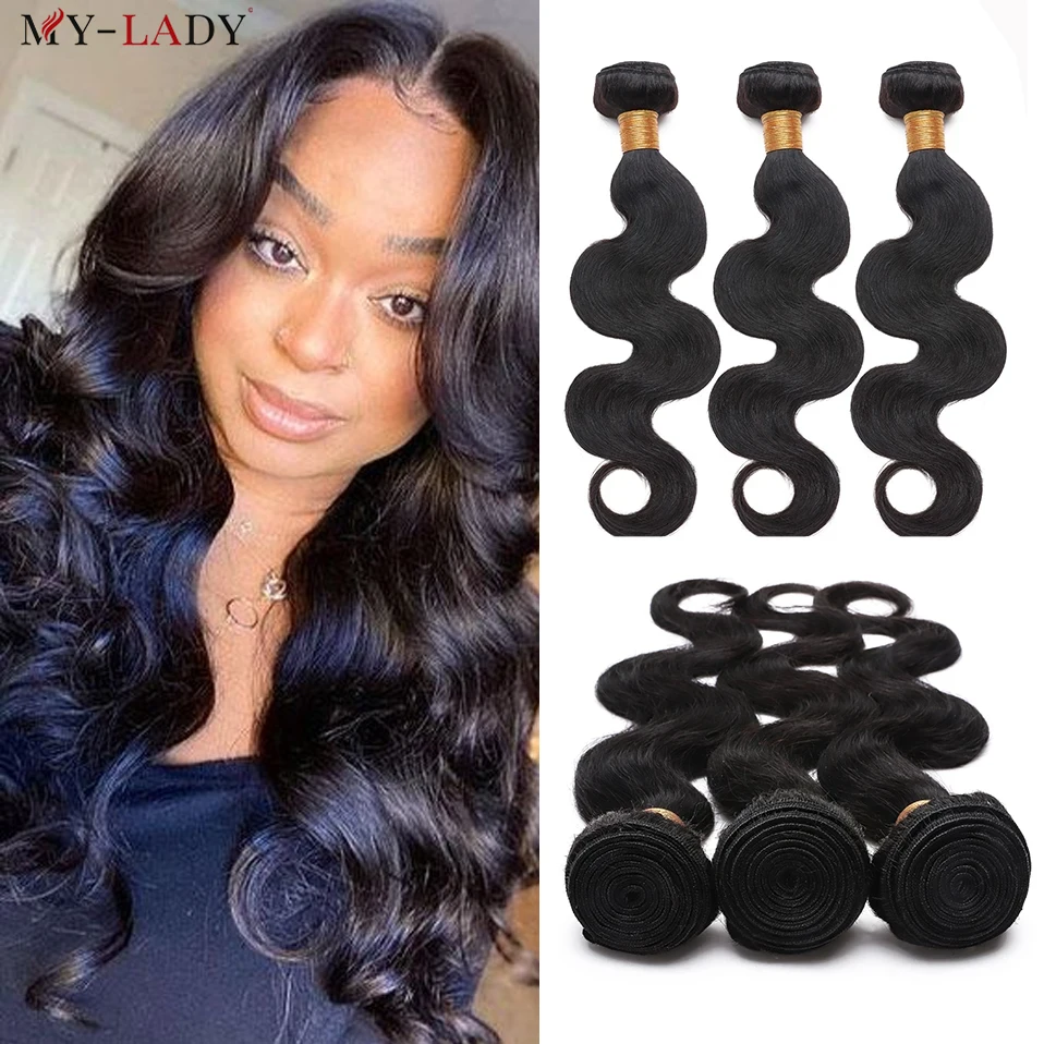 MY-LADY 8-30" Human Natural Black Remy Hair Body Wave 1/3 PCS Bundles Can Dyed Permed Hair Extensions Hair for Women Accessories
MY-LADY 8-30" Human Natural Black Remy Hair Body Wave 1/3 PCS Bundles Can Dyed Permed Hair Extensions Hair for Women Accessories