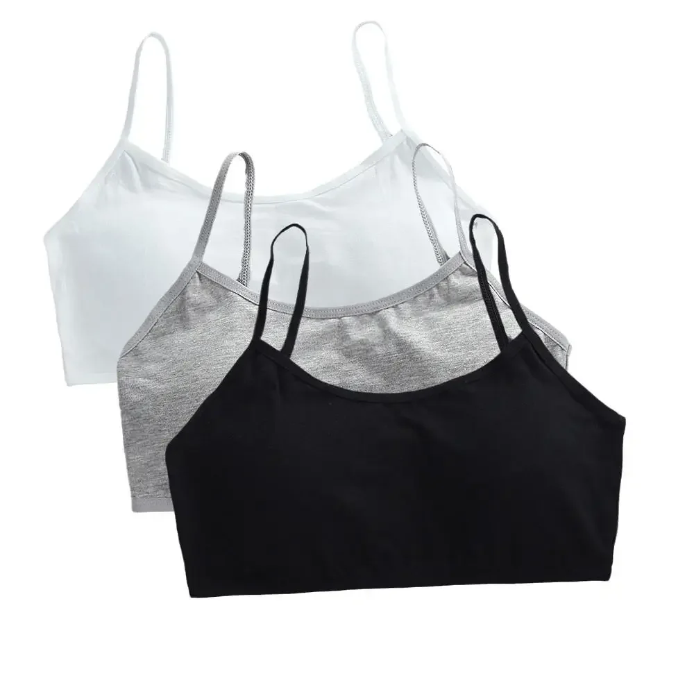 3pcs Girl's Sport Bras Teens Brassiere Kids Underwear Cotton Girls Training Bra Push Up Running Tops 8-14 Year 3pcs Girl's Sport Bras Teens Brassiere Kids Underwear Cotton Girls Training Bra Push Up Running Tops 8-14 Year