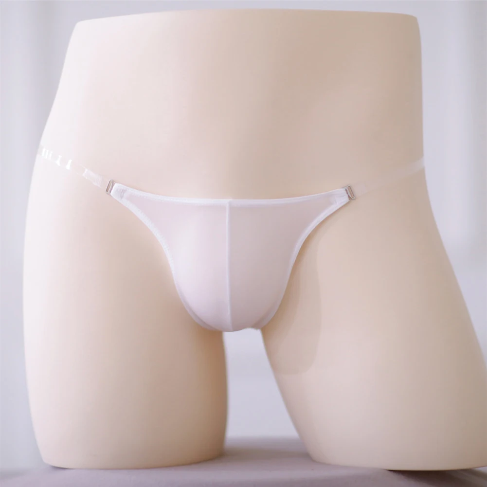 Men Seamless Ice Silk Breathable Thong Briefs Underwear Bikini Transparent Straps Low Waist Underpants Solid Erotic Lingerie
Men Seamless Ice Silk Breathable Thong Briefs Underwear Bikini Transparent Straps Low Waist Underpants Solid Erotic Lingerie