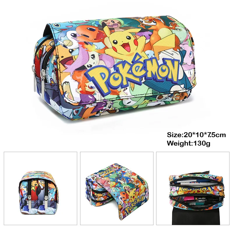 New Anime Pokemon Pencill Case School Cartoon Black Pen Bag School Supplies Stationery Schoolbag Birthday Party Gifts for Boys
New Anime Pokemon Pencill Case School Cartoon Black Pen Bag School Supplies Stationery Schoolbag Birthday Party Gifts for Boys