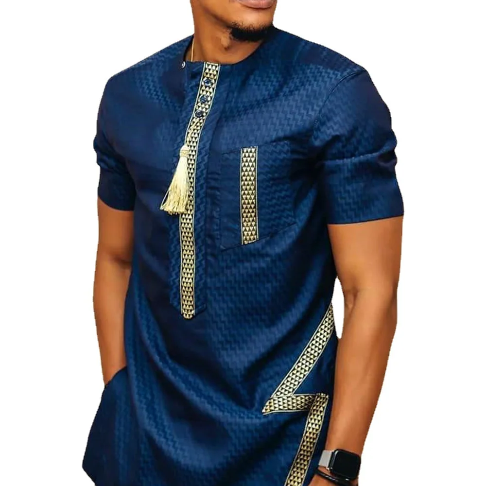 Summer Fashion Style 2022 New African Men Short Sleeve T-shirt African Clothes Men
Summer Fashion Style 2022 New African Men Short Sleeve T-shirt African Clothes Men