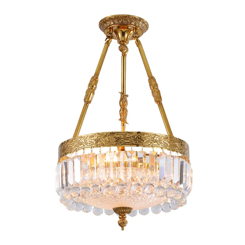 DINGFAN European Style All Copper Crystal Ceiling Lamp Living Room Bedroom Study Hotel Restaurant Aisle Decorative Chandelier
DINGFAN European Style All Copper Crystal Ceiling Lamp Living Room Bedroom Study Hotel Restaurant Aisle Decorative Chandelier