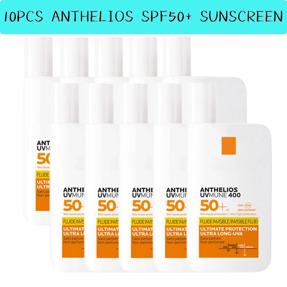 

Face Sunscreen Fluid Invisible / Hydrating Cream SPF 50+ Light Non Greasy Broad Spectrum Sunscreen For Dry To Normal Skin 50ML