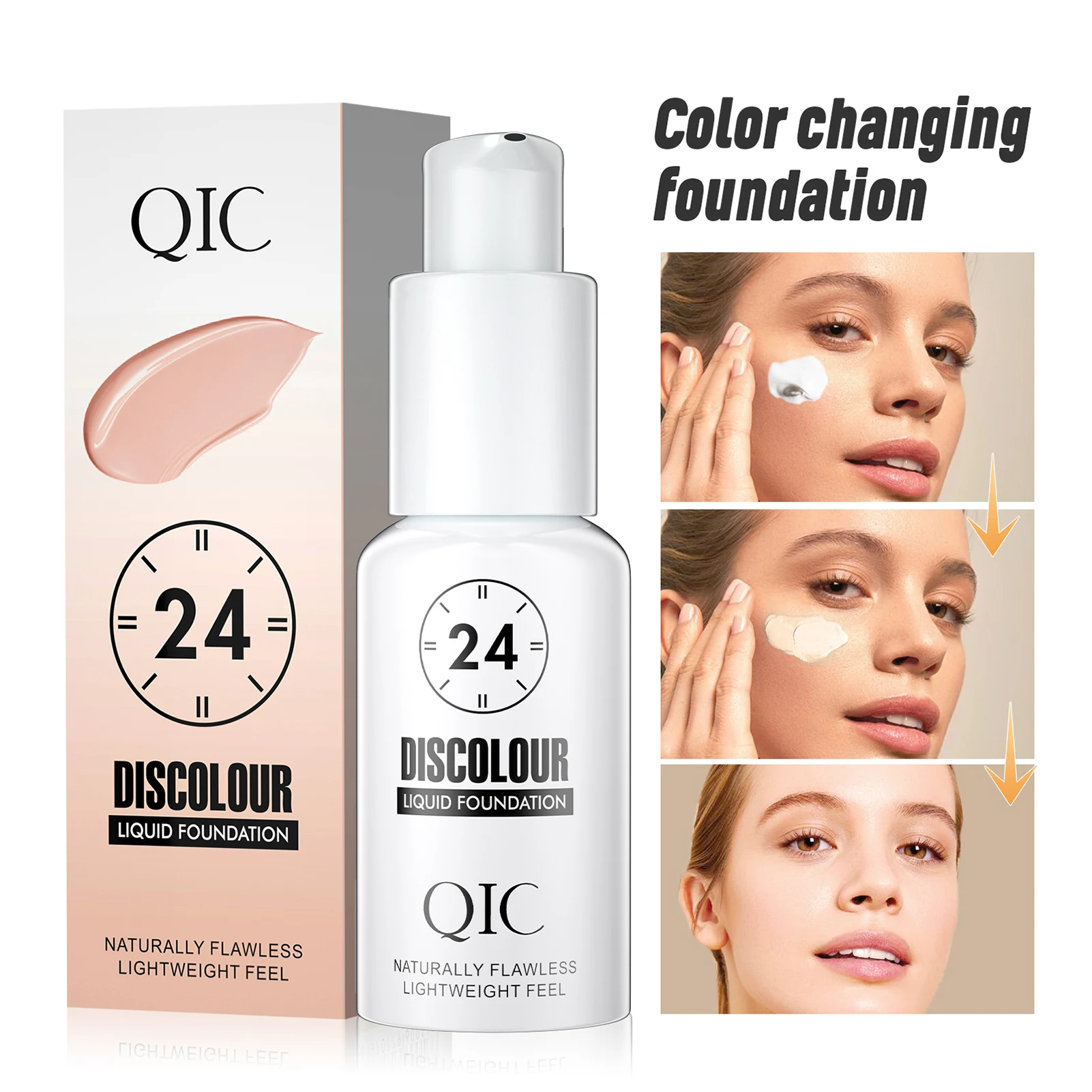 Tanio Liquid Face Foundation Color Changing 30ml Liquid Foundation For Matte Makeup sklep